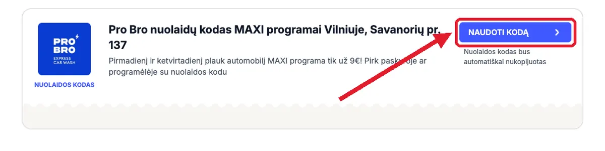 Nukopijuokite kodą GaukAkcija.lt